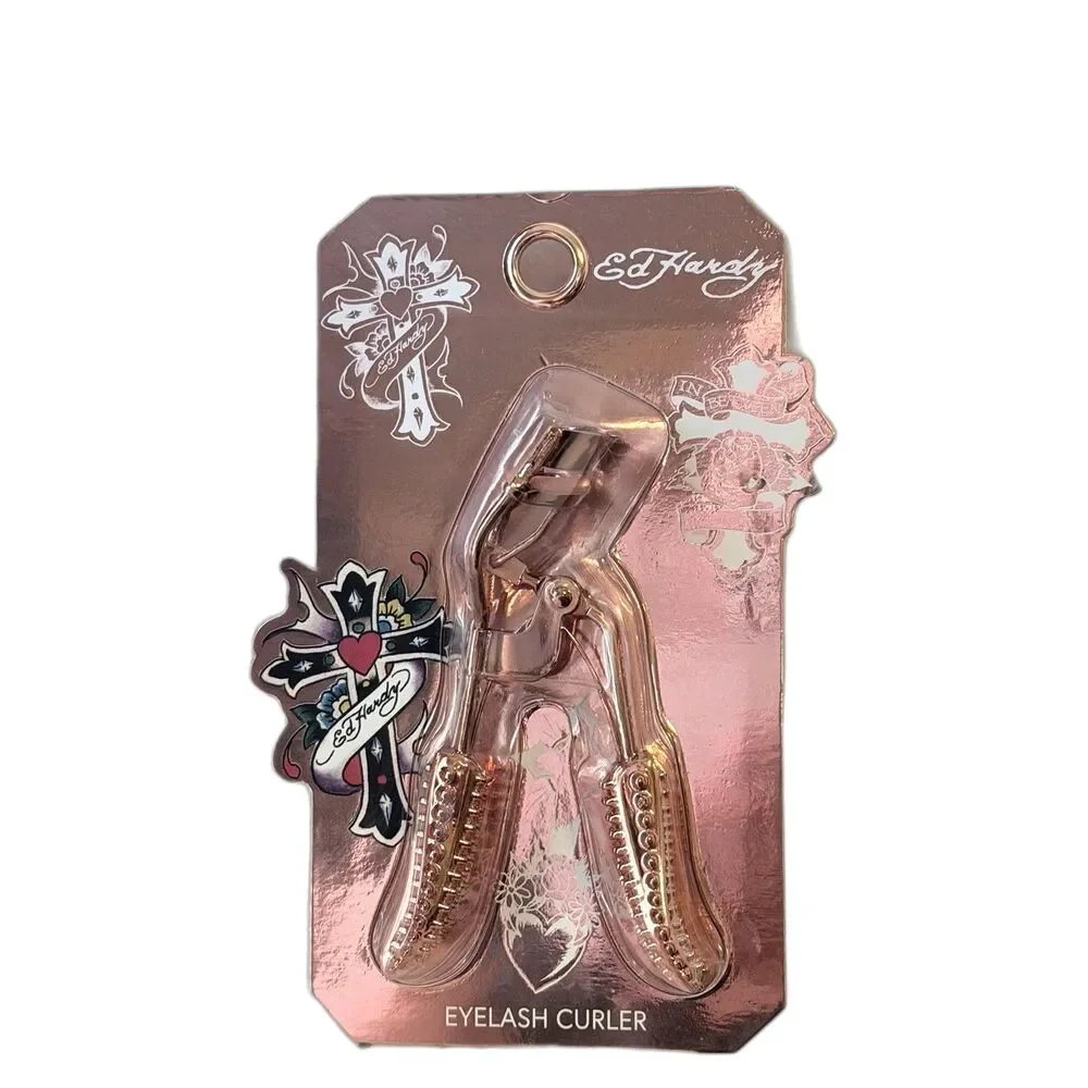 Ed Hardy Rose Gold Eyelash Curler Stainless Steel New & Sealed